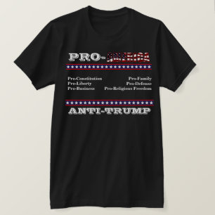 Camisa T ANTI-TRUMP PRO-AMÉRICA