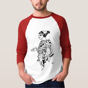 Camisa T: Antiga estátua de escultura grega