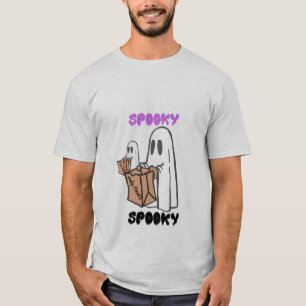 Camisa T "Apenas Tratar" Fantasma Camisa T Hallowe