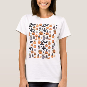 Camisa T-Arte Mosaica - Padrão Colorido da Grade