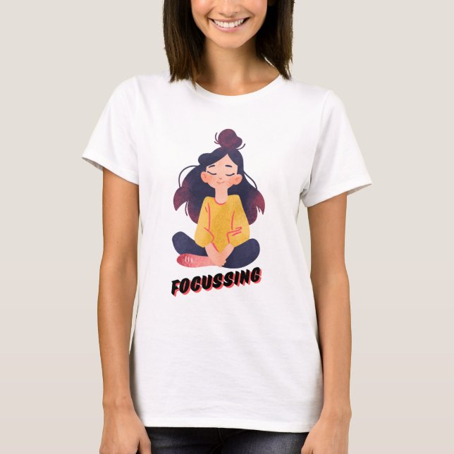 Camisa T básica 100% Algodão puro (Frente)