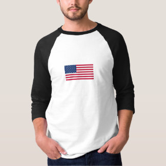 Camisa T básica de 3/4 Capas de Raglan masculina