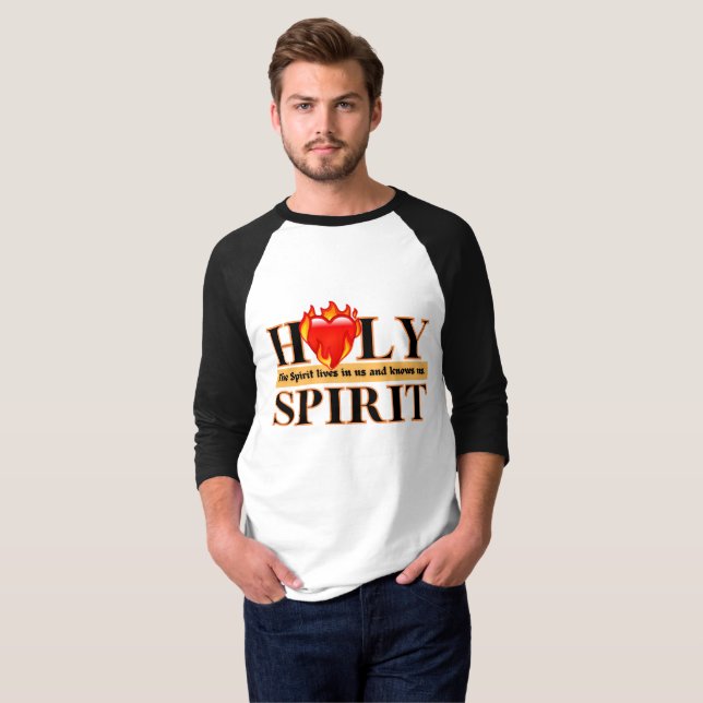 Camisa T básica de 3/4 Capas de Raglan masculina (Frente Completa)
