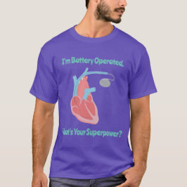 Camisa T "Battery Operated" do marca-passo
