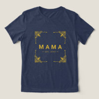 Camisa T-Blend Mama Triplo de Marinho Suave com Es