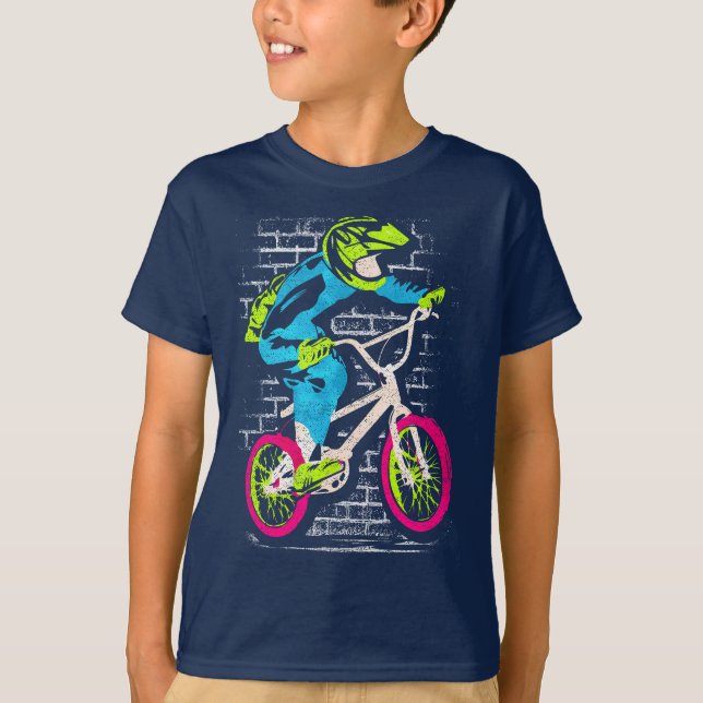 Camisa T Bmx - Bmx Bike - Grafite De Camisa Bmx (Frente)