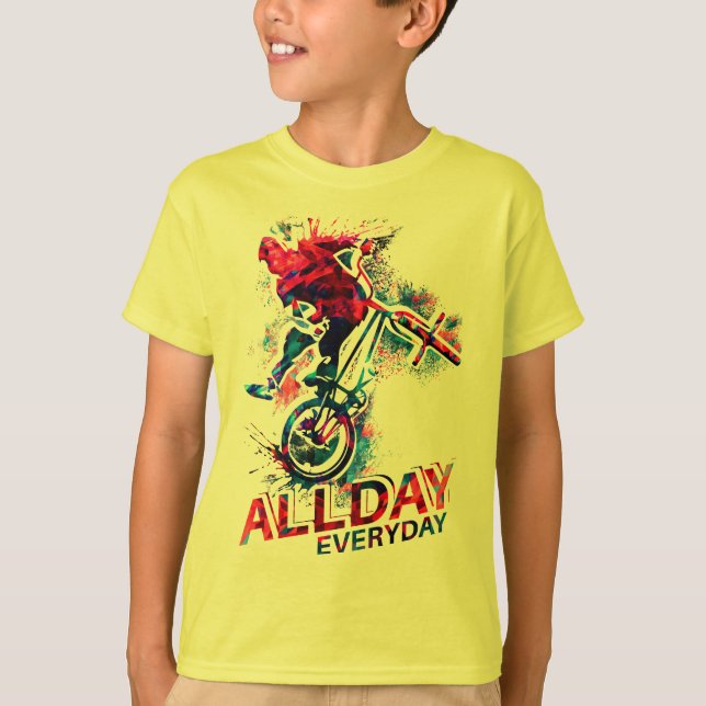 Camisa T Bmx Branca - Bmx Bike - Camisa Roupa Bmx (Frente)