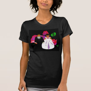 Camisa T "Bridesmaid" da festa de casamento - Pers
