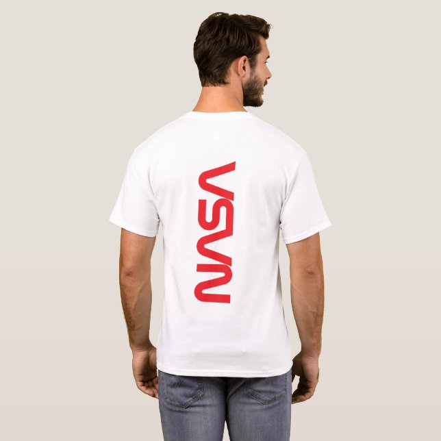 Camisa T Circa Icônica da NASA (apenas para trás) (Parte Traseira Completa)