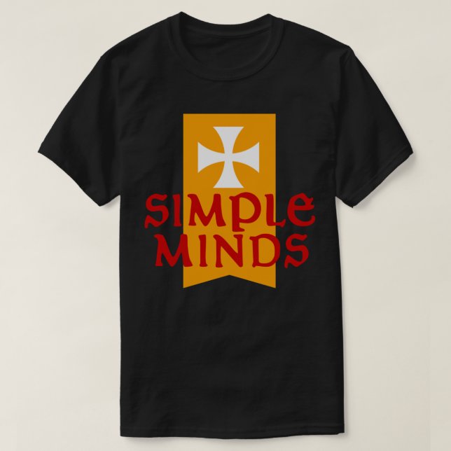 Camisa T Clássica de Mentes Simples (Frente do Design)