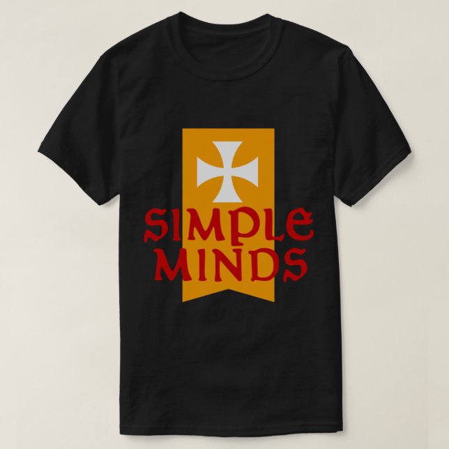 Camisa T Clássica de Mentes Simples (Frente do Design)