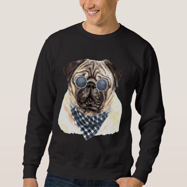 Camisa T Clássica Pug Legal Biker 719 (Frente)