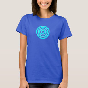 Camisa T Colorida em Círculos Concentrados