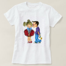 Camisa T com Casal Romântico - Amor - Beijo