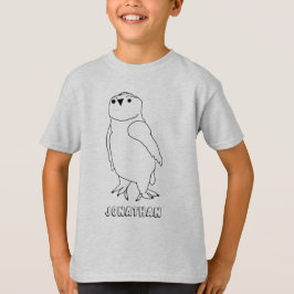 Camisa T - Coruja a Cor com Nome