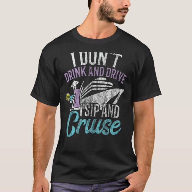 Camisa T Crua que não bebo e dirijo I Sip e Cr (Frente)