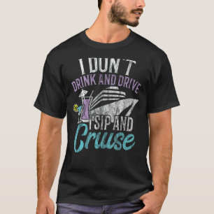 Camisa T Crua que não bebo e dirijo I Sip e Cr