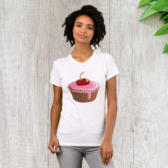 Camisa T-Cupcake de Cherry (Criador carregado)