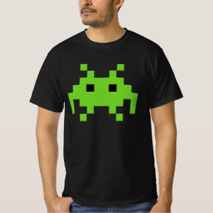 Camisa T da Alienígena de Pixel Retroativa - Jogad