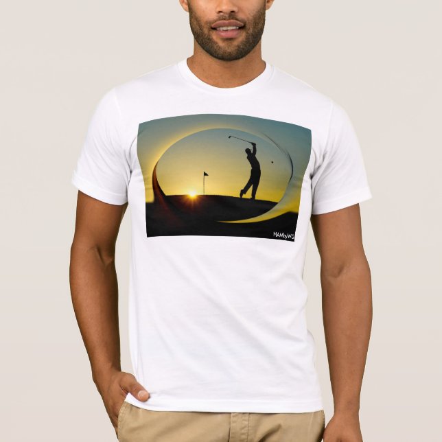 Camisa T da Canvas HAMbyWG Bella - Golfe Sunset (Frente)