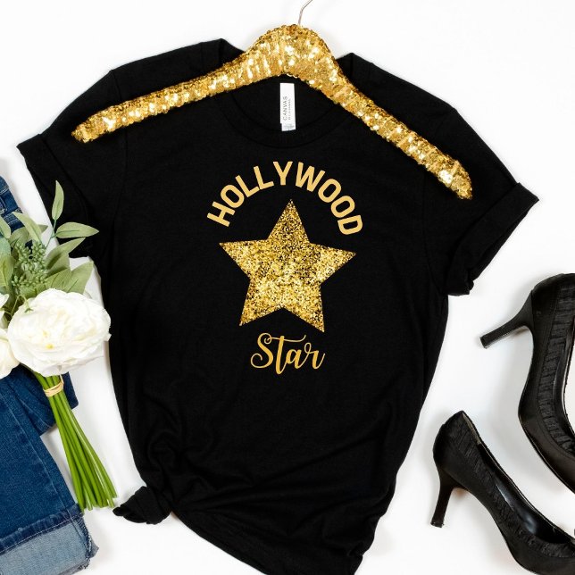 Camisa T da Estrela Dourada de Hollywood (Criador carregado)