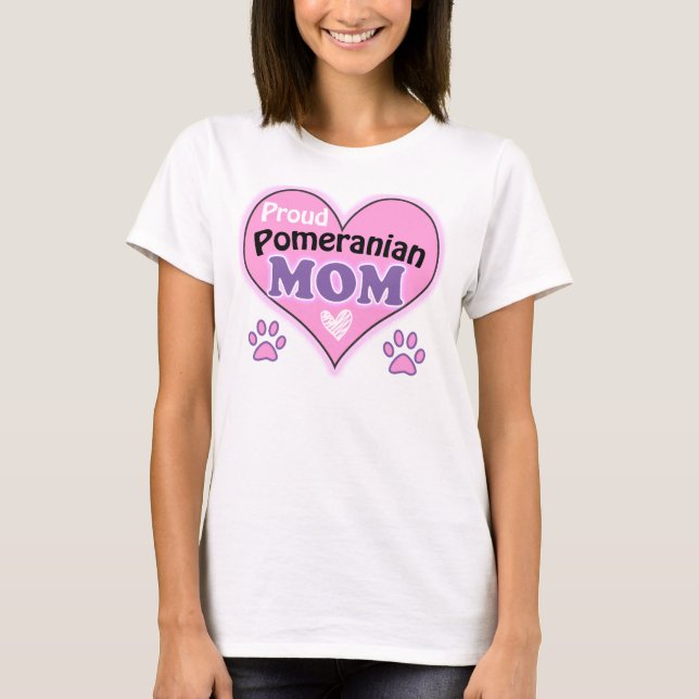 Camisa T da Mãe da Pomerânia Orgânica (Frente)