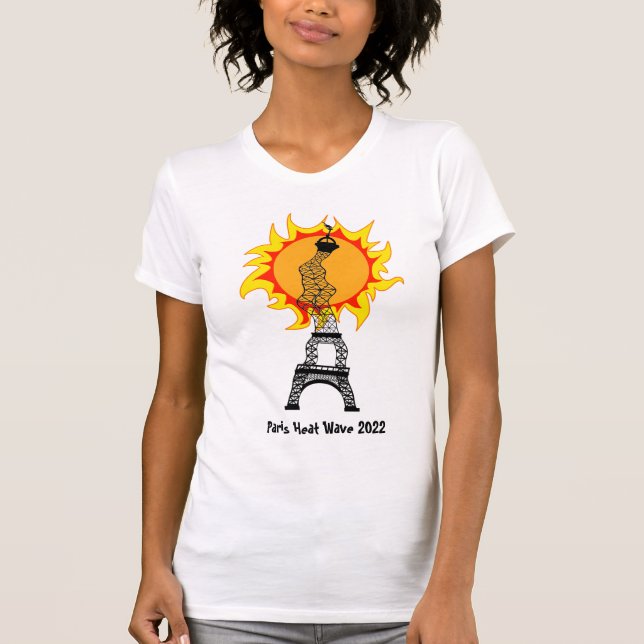 Camisa T da Onda de Calor em Paris 2022 (Frente)