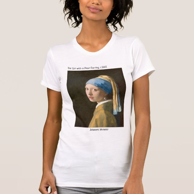 Camisa T da Pintura Vermeer (Frente)