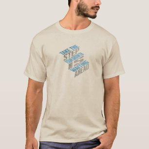 Camisa T da Zona de conforto - Tipografia Motivaci