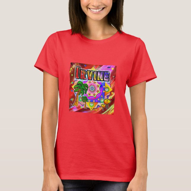 Camisa T de Amigos Tropicais Irvine (Frente)
