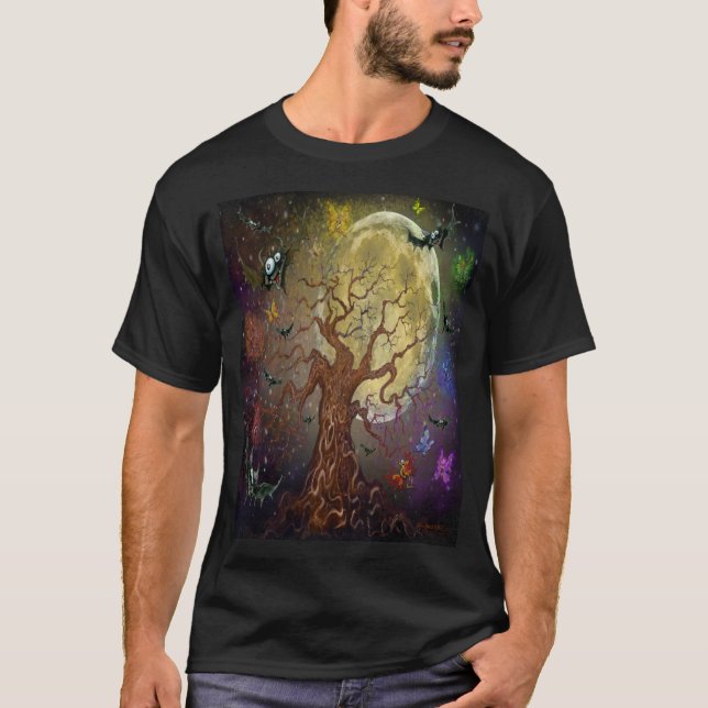 Camisa T de árvore torcida (Frente)