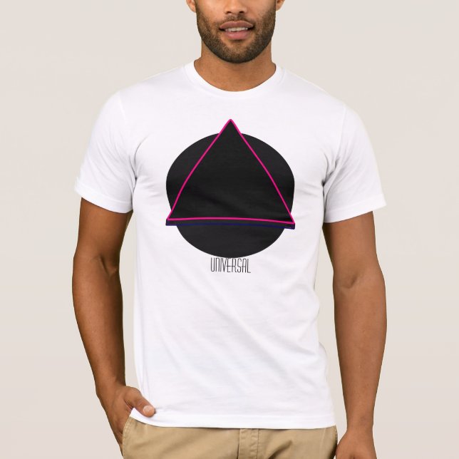 Camisa T de cerca de três cantos (Frente)