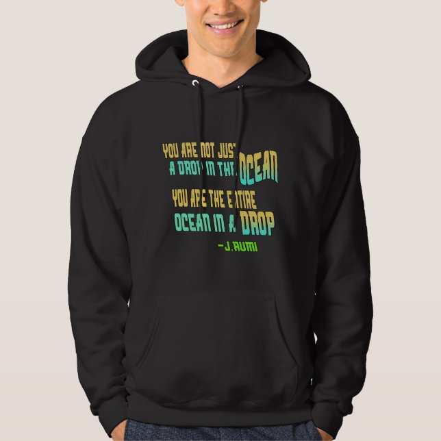 Camisa T de citação de Rumi Inspiracional (Frente)