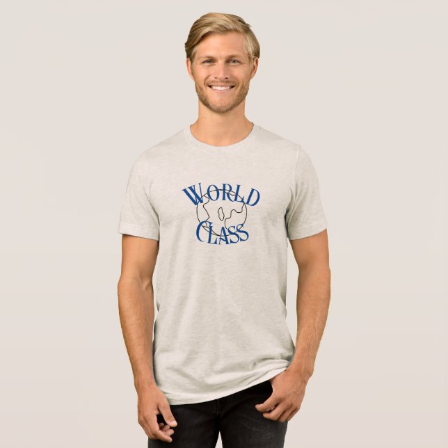 Camisa T de classe mundial (Frente Completa)