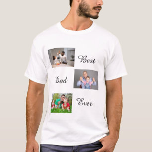 Camisa T de Colagem de Fotografias do Melhor Dia d