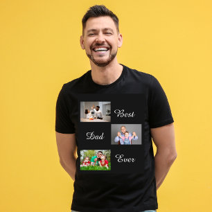 Camisa T de Colagem de Fotografias do Melhor Dia d