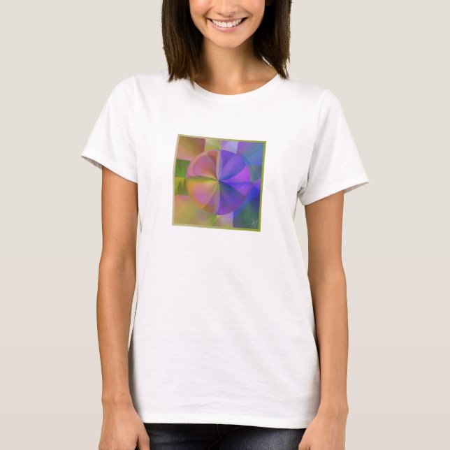 Camisa T de cor suave (Frente)