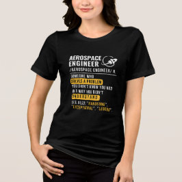Camisa T de definição de Engenheiro aeroespacial