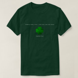 Camisa T de Dia de São Patrício de trevo irlandês 