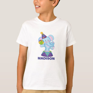 Camisa T de Elefante de Circo Personalizado