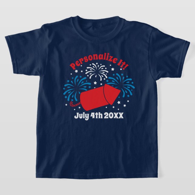 Camisa T de fogos de artifício PERSONALIZADA (Postura )
