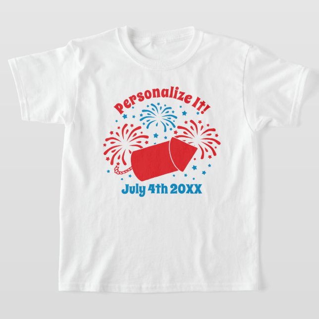 Camisa T de fogos de artifício PERSONALIZADA (Postura )