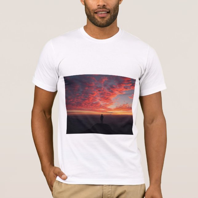 Camisa T de folga curta de Jersey Bella+Canvas (Frente)