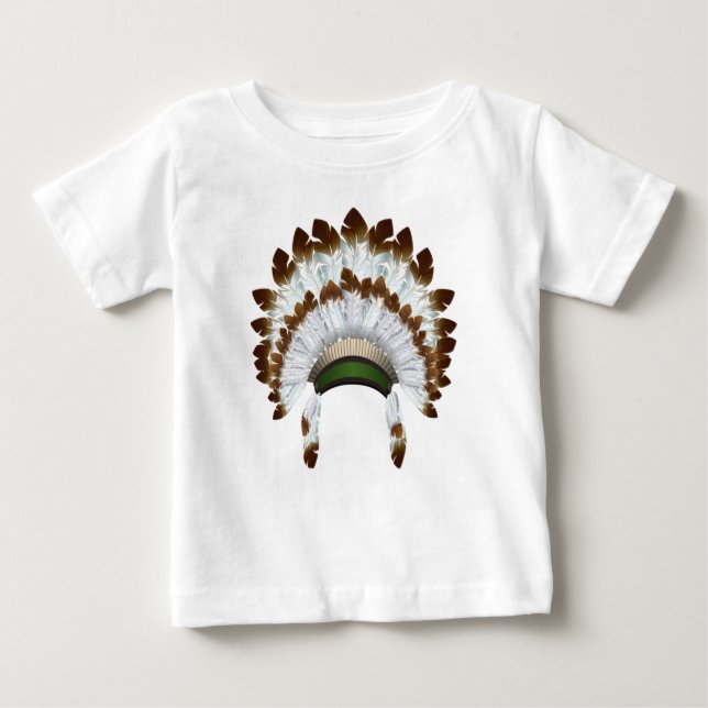 Camisa T de Headdress Americana Nativa (Frente)