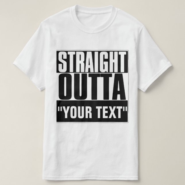 CAMISA T DE HETERO "SEU TEXTO" (Frente do Design)