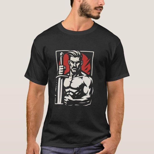 Camisa T de homem (Frente)