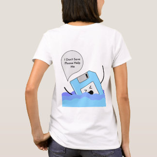 Camisa T de Humor Tecnológico Nostálgico - Salve a