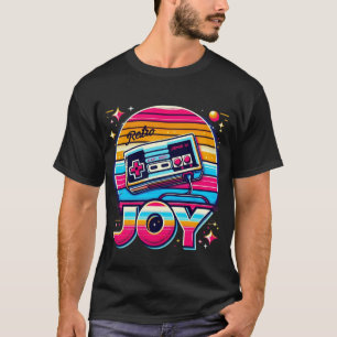 Camisa T de Joy Retro - Burst de Cor de Vintagem