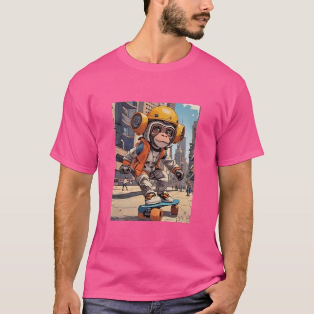 Camisa T de macaco (Frente)