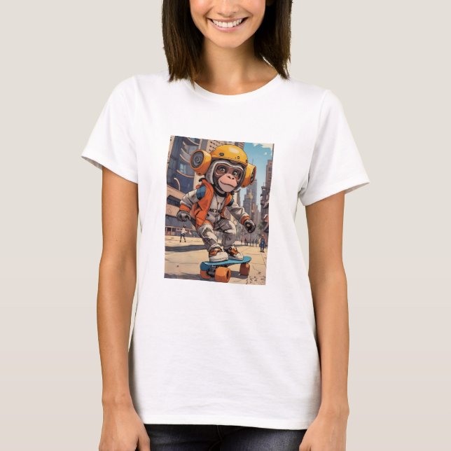 Camisa T de macaco (Frente)